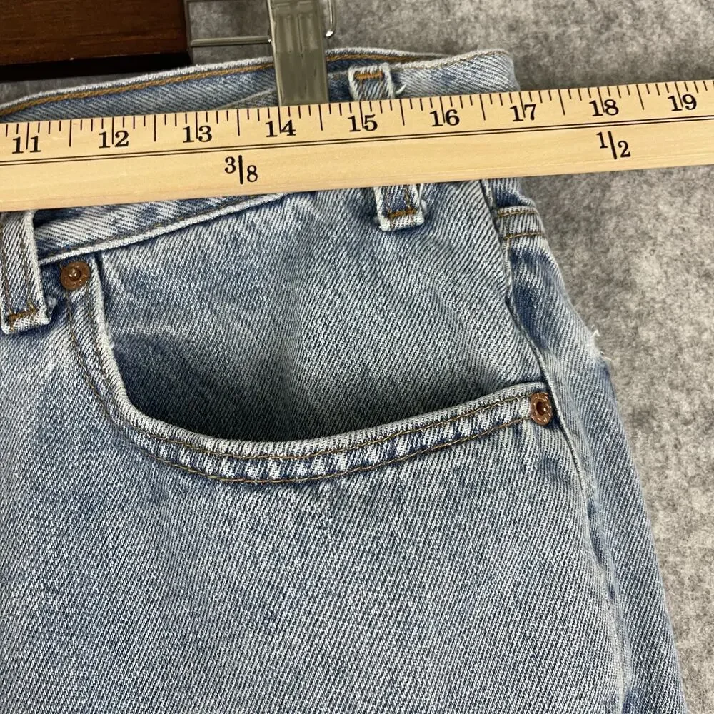 Vintage Levis 550 Jeans Mens 36x34 Relaxed Fit Light Wash 90s Thrashed Destroyed